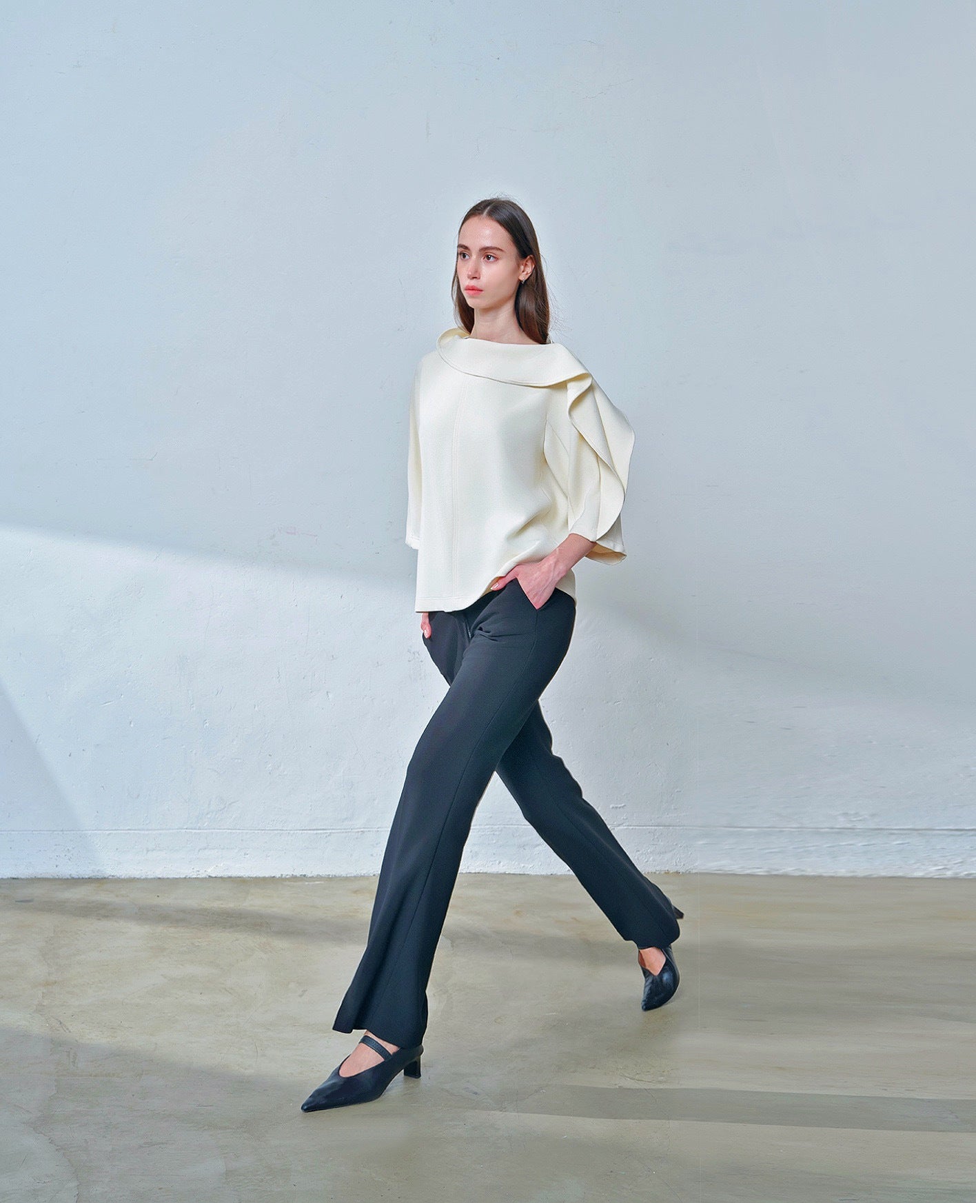 Melanie Ruffle Blouse