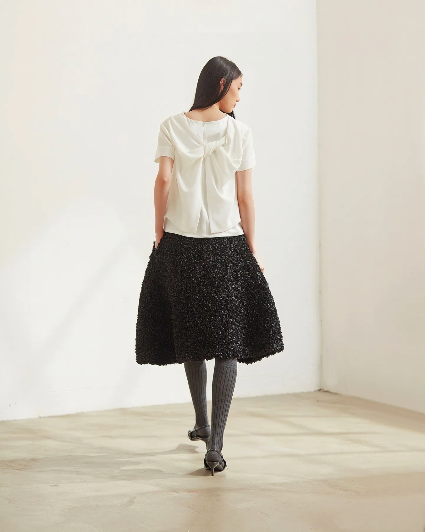 Gentle Glow 3D Floral Skirt