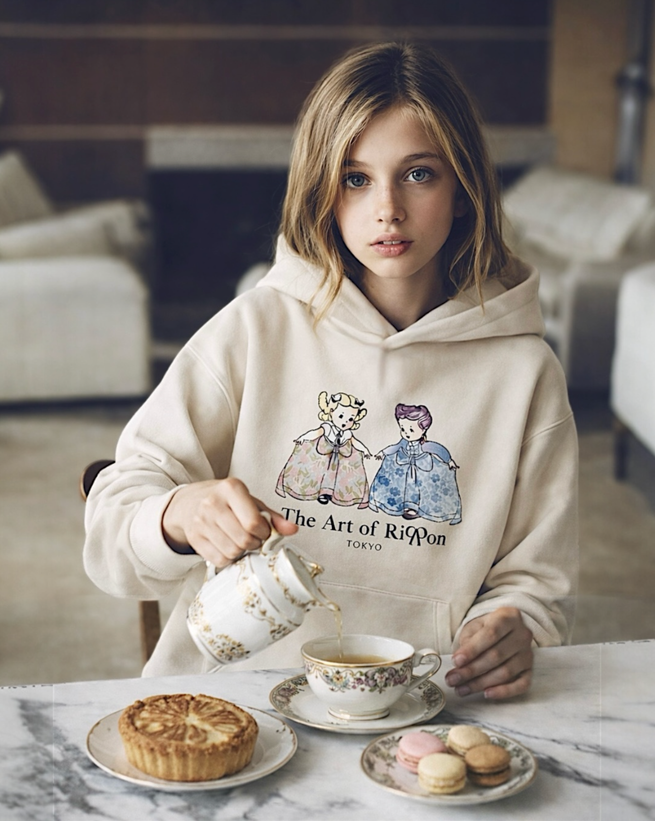The Art of Ribbon Hoodie Sweater