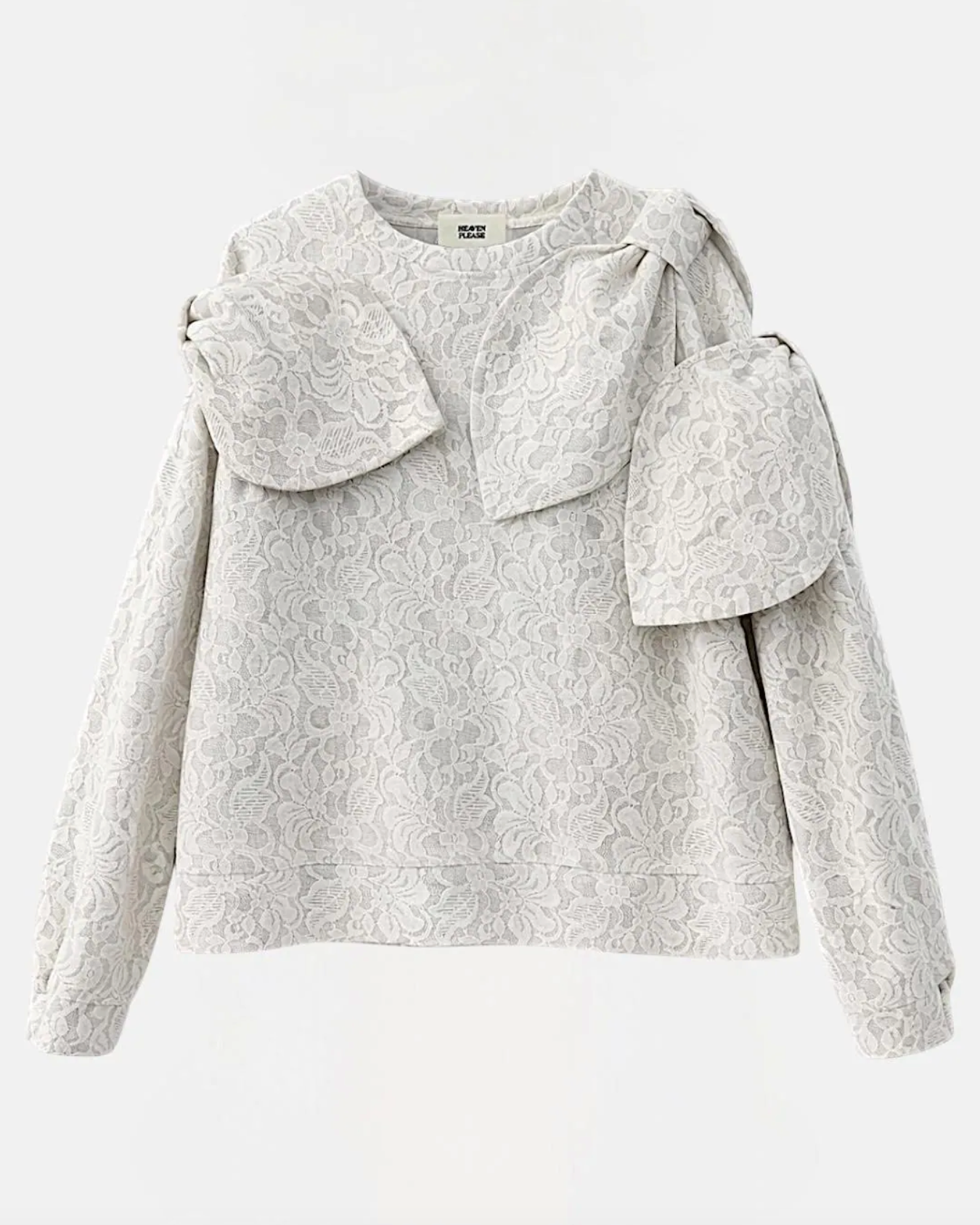 Ribbon Ribbon Lace Sweater