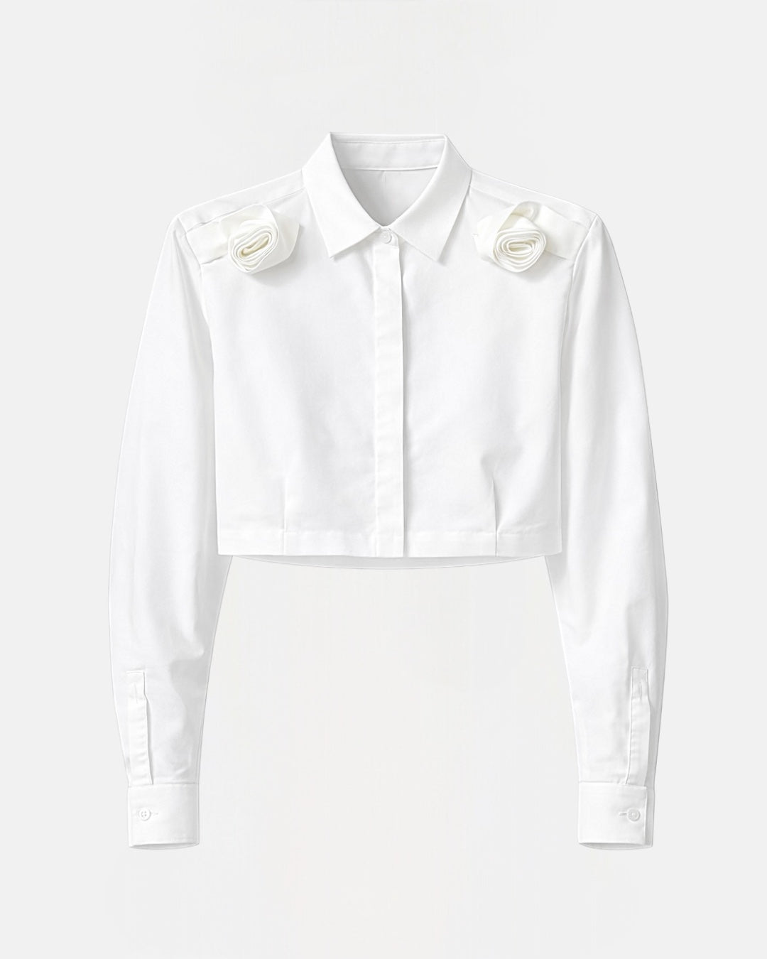 Simple Classic Roses Long Shirt